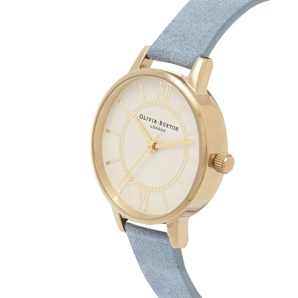 Olivia Burton Blue Artificial Leather Watch