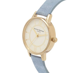 Olivia Burton Blue Artificial Leather Watch