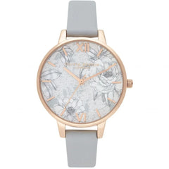 Olivia Burton Gray Artificial Leather Watch
