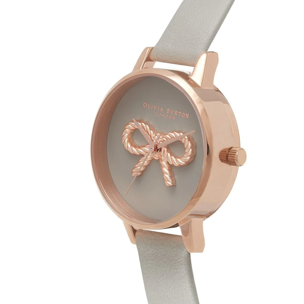 Olivia Burton Gray Artificial Leather Watch