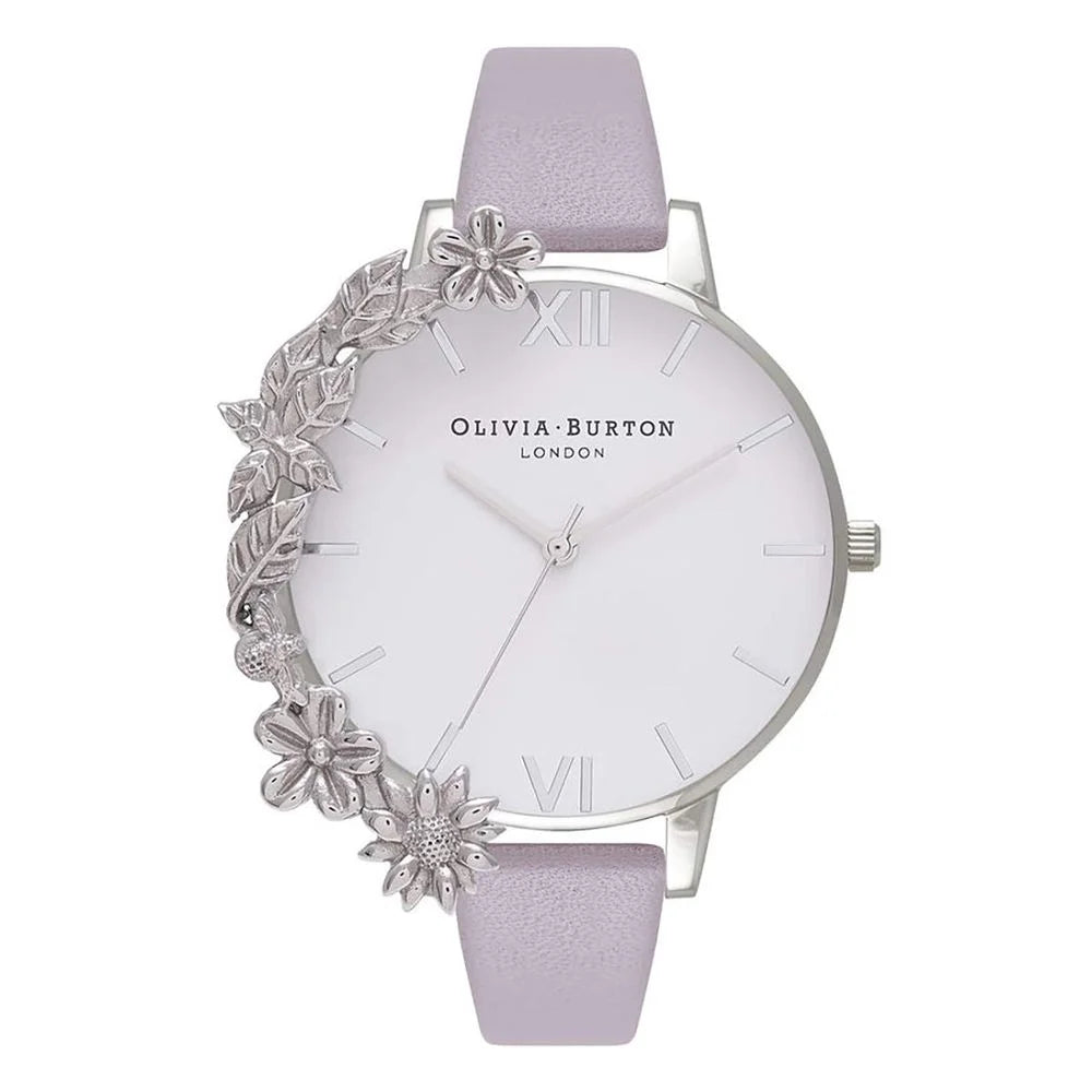 Olivia Burton Purple Artificial Leather Watch