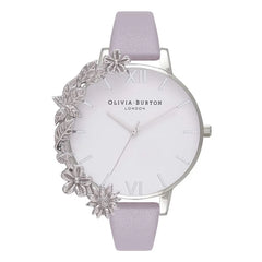 Olivia Burton Purple Artificial Leather Watch