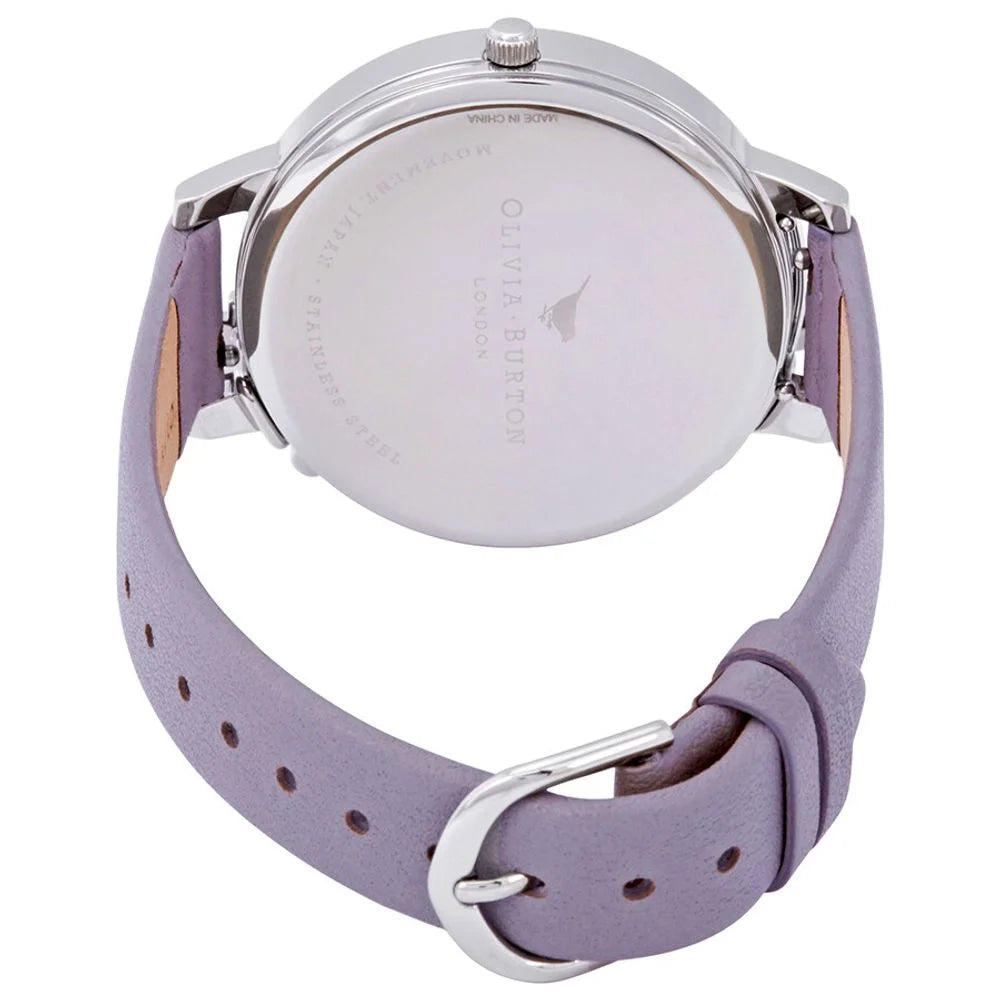 Olivia Burton Purple Artificial Leather Watch