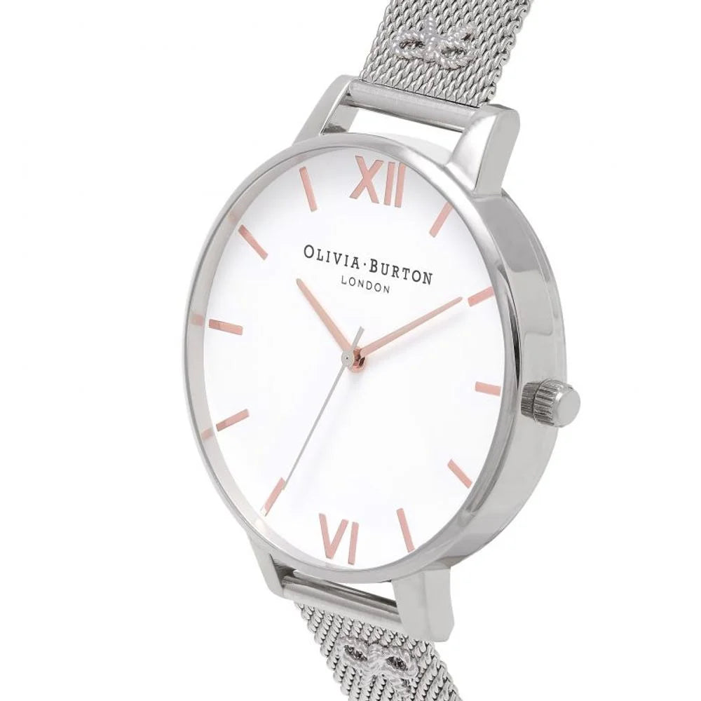 Olivia Burton Silver Stainless Steel Watch