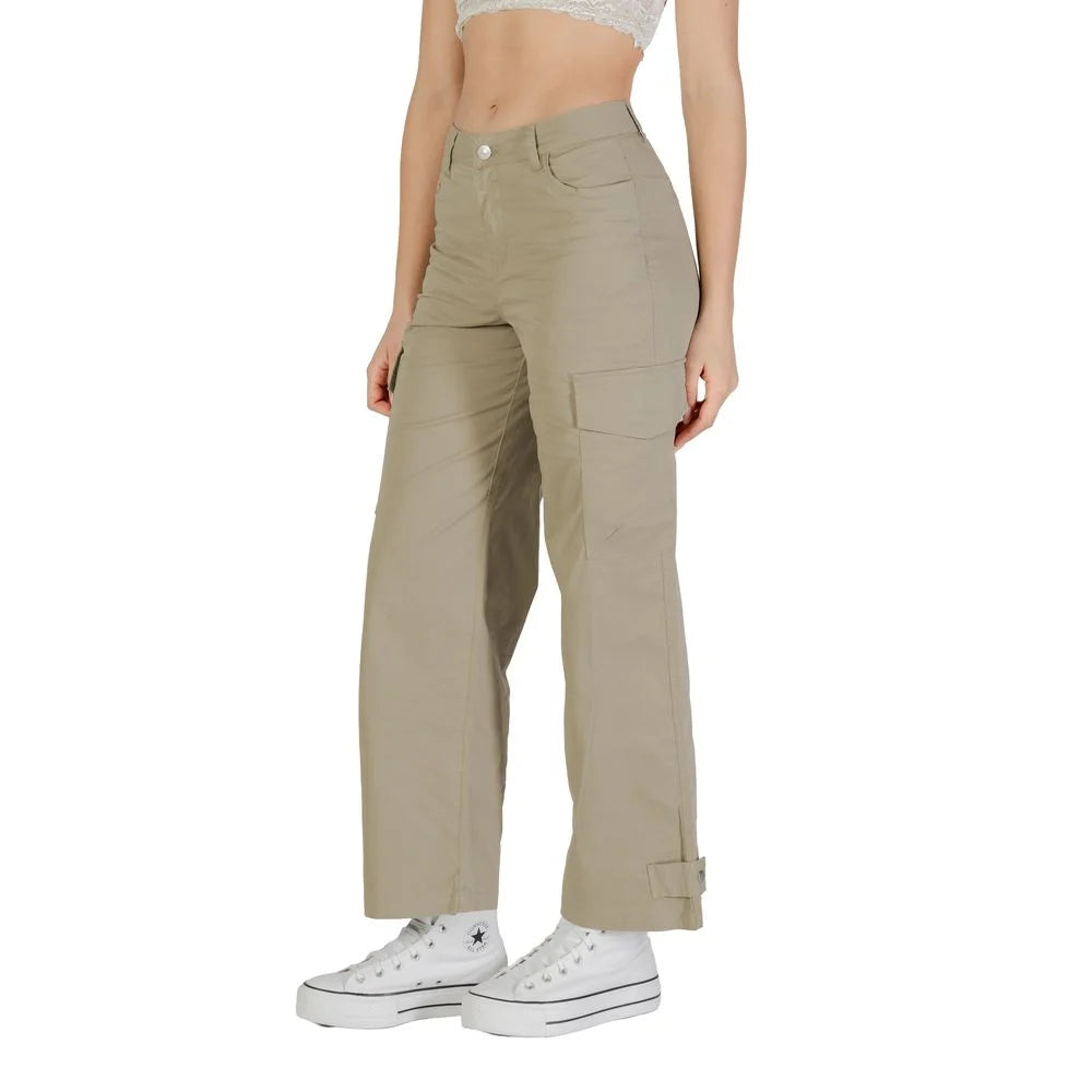 Only Beige Cotton Pant - Cargo Pants