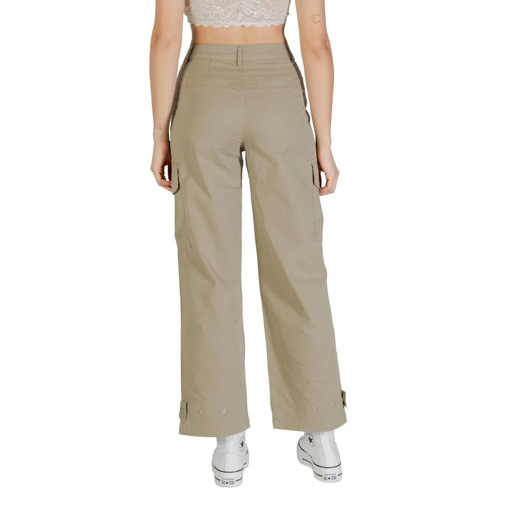Only Beige Cotton Pant - Cargo Pants