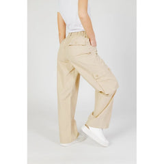 Only Beige Cotton Pant - Joggers