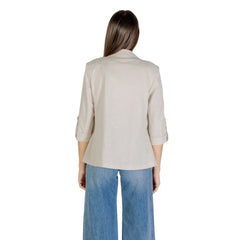 Only Beige Linen Blazer - IT36|XXS - Coats & Jackets