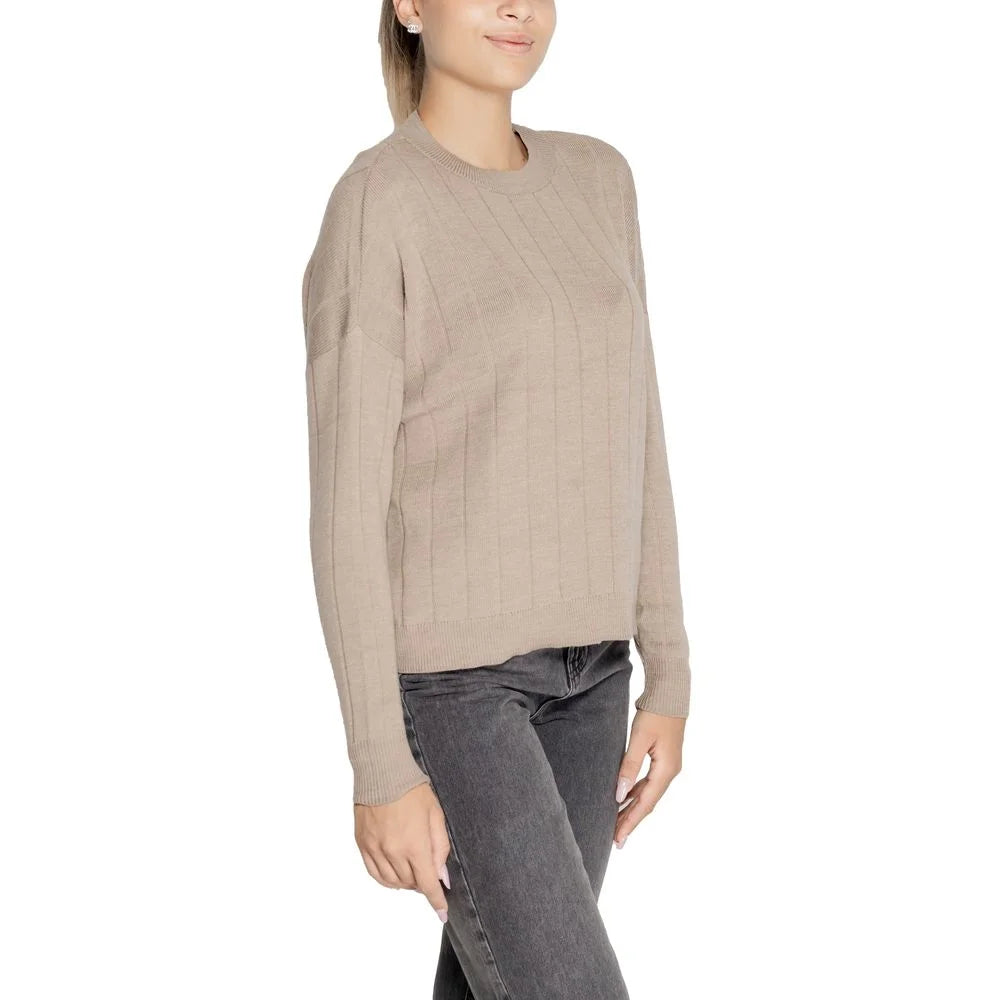 Only Beige Marabou Sweater - IT44|L