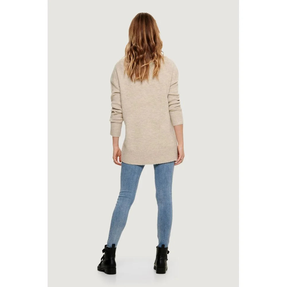 Only Beige Marabou Sweater - Sweaters