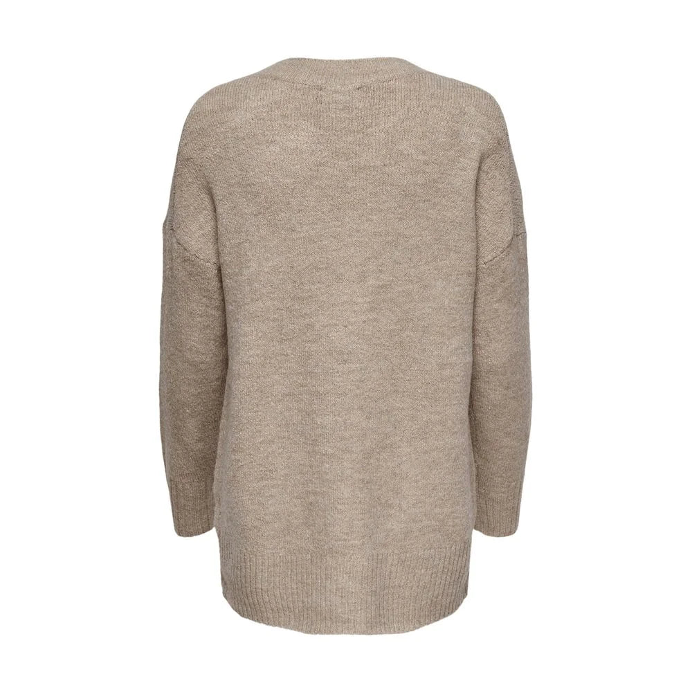 Only Beige Marabou Sweater - Sweaters