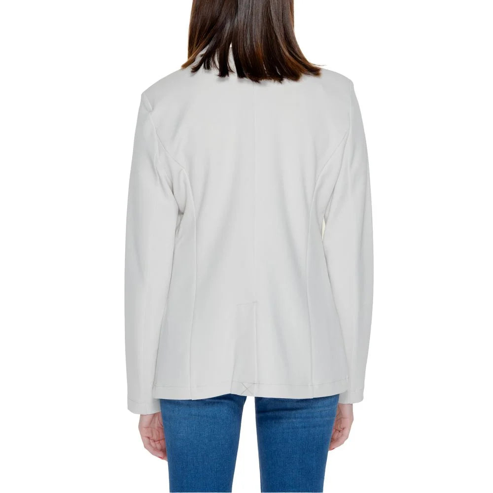 Only Beige Polyester Blazer - Coats & Jackets