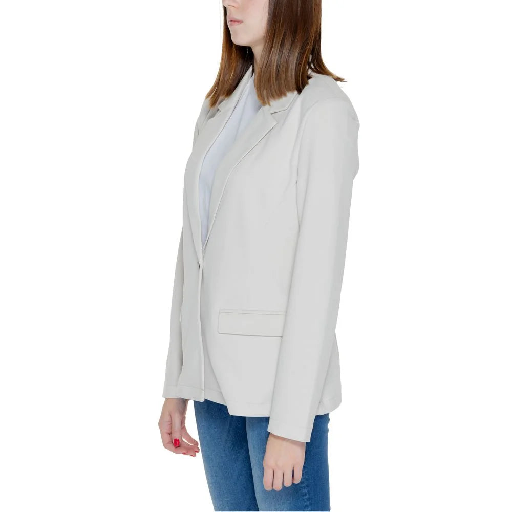 Only Beige Polyester Blazer - Coats & Jackets