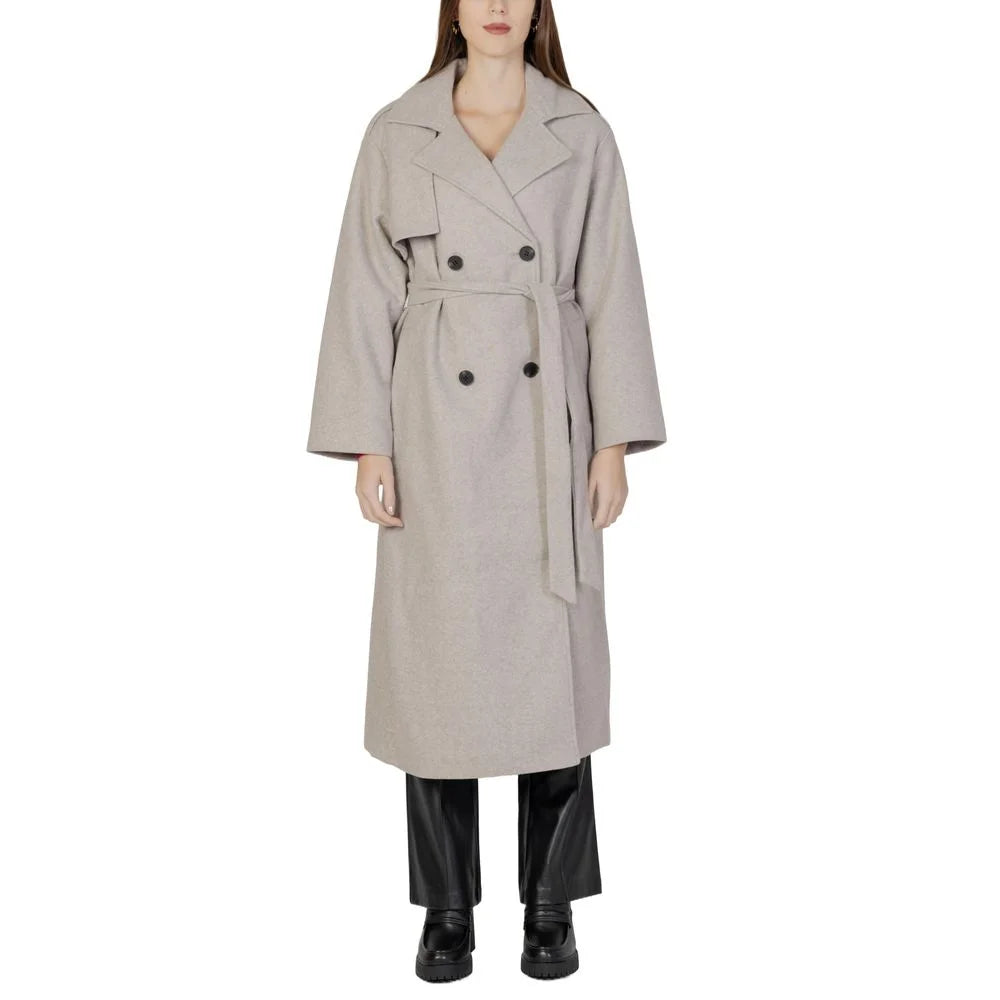 Only Beige Polyester Coat - XL - Overcoats