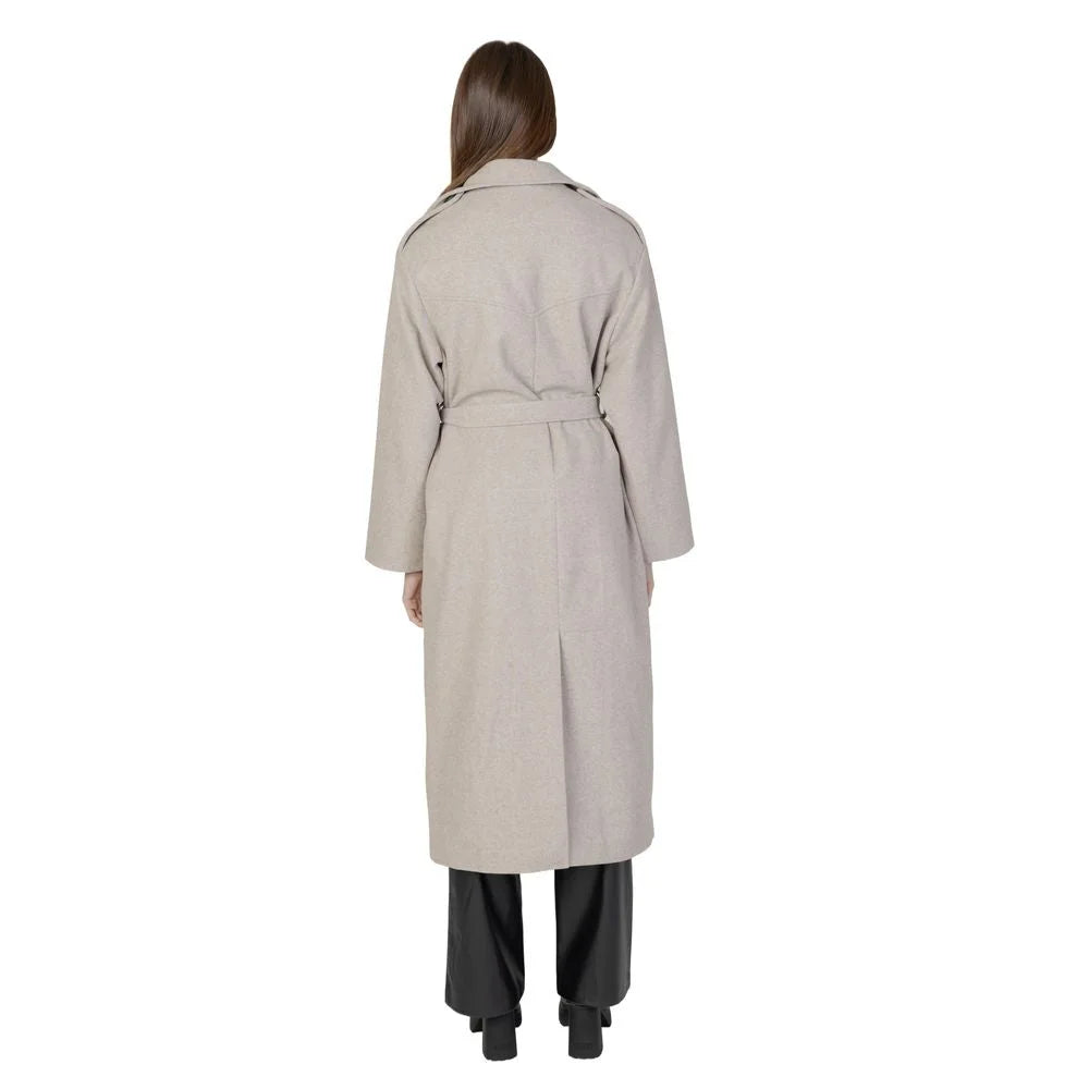 Only Beige Polyester Coat - XL - Overcoats