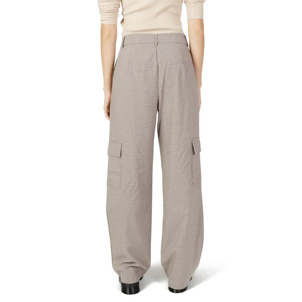 Only Beige Polyester Pant - Cargo Pants