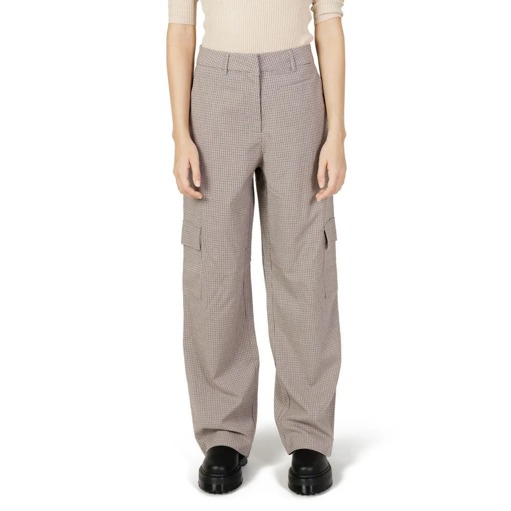 Only Beige Polyester Pant - Cargo Pants