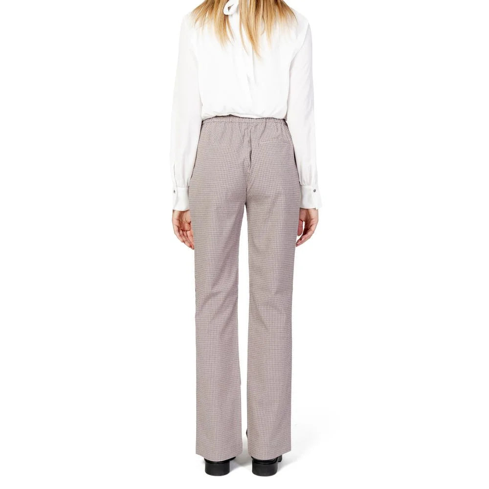 Only Beige Polyester Pant - Trousers