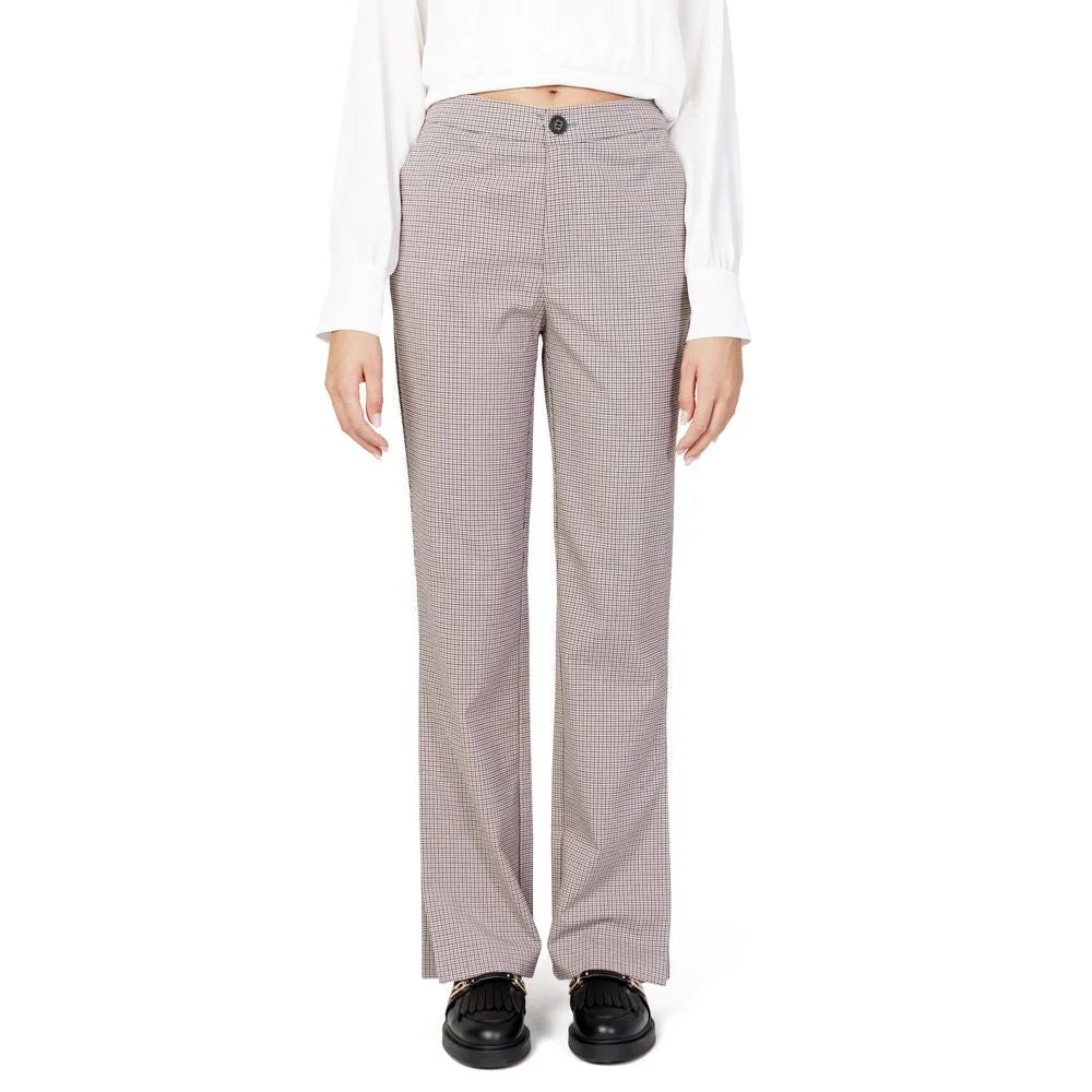 Only Beige Polyester Pant - Trousers
