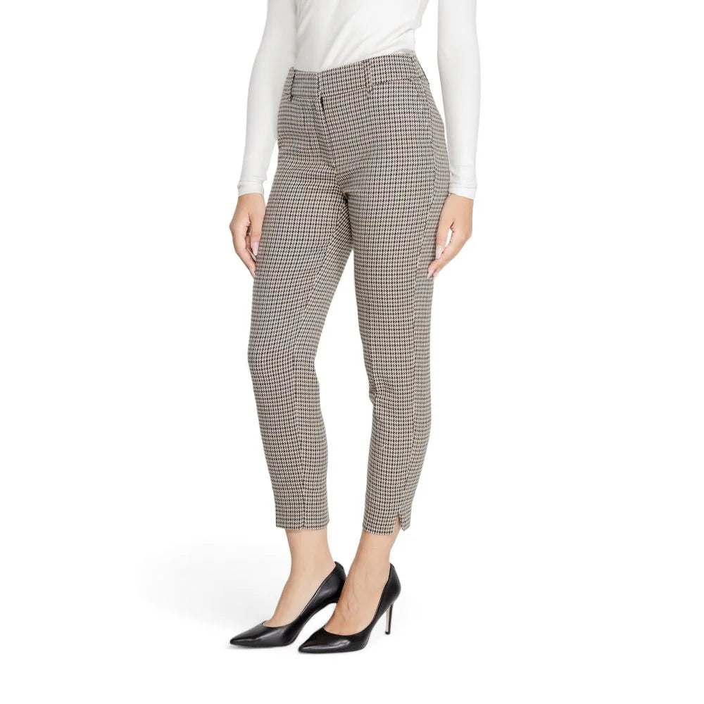 Only Beige Polyester Pant - Trousers