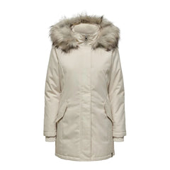 Only Beige Polyester Parka - IT42|M
