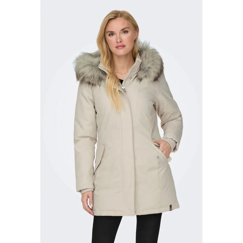 Only Beige Polyester Parka - IT42|M - Parkas