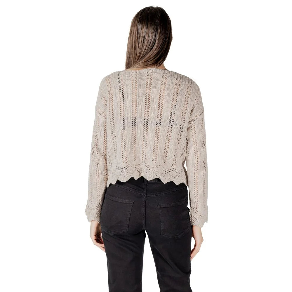 Only Beige Recycled Cotton Sportswear - IT44|L - Sweaters