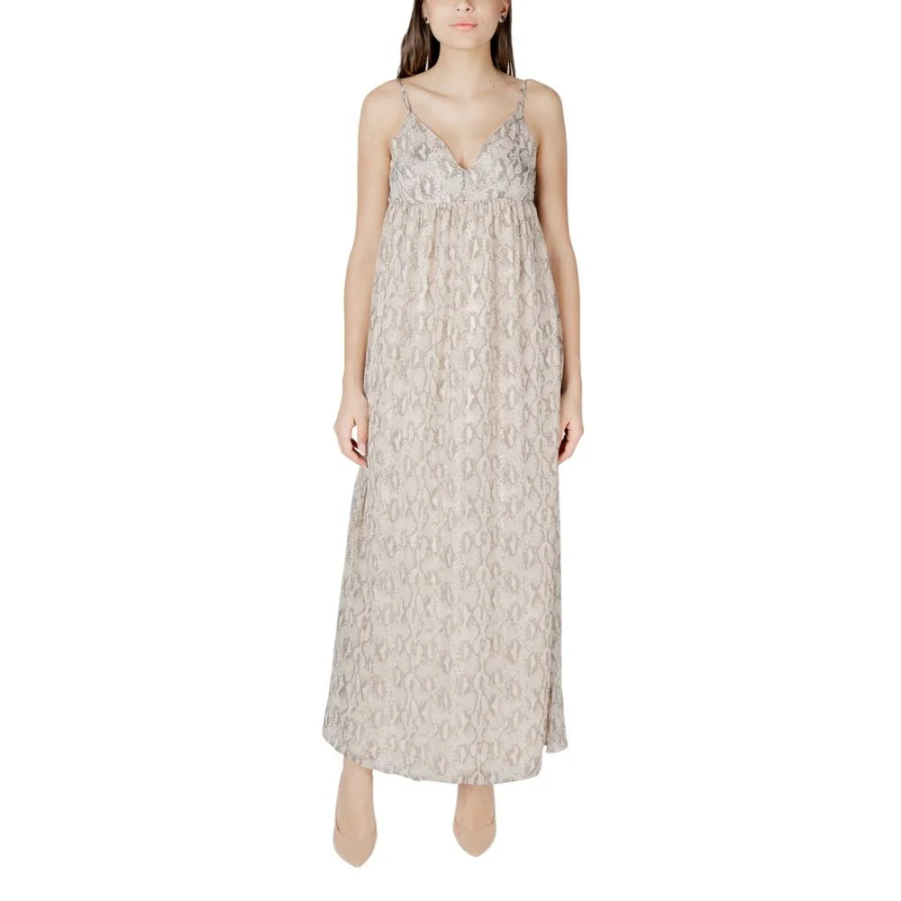 Only Beige Recycled Polyester Long - Dresses