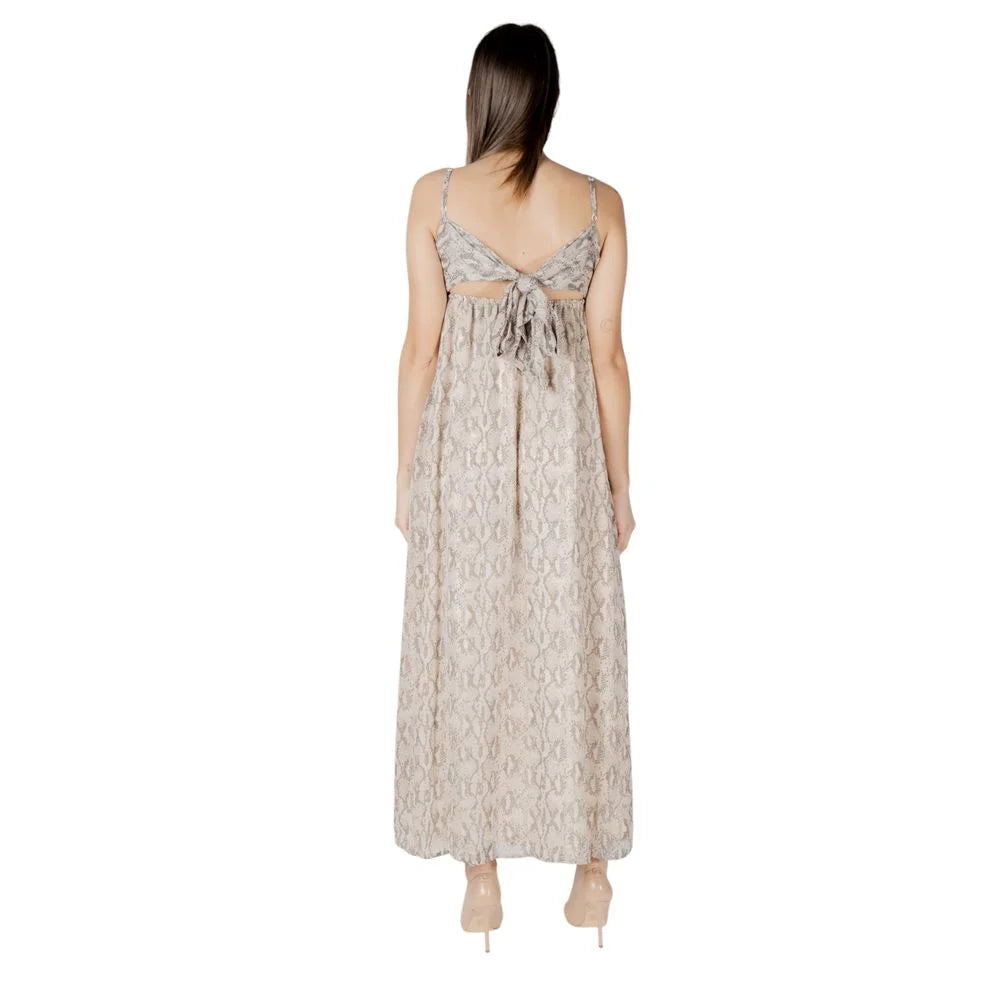 Only Beige Recycled Polyester Long - Dresses