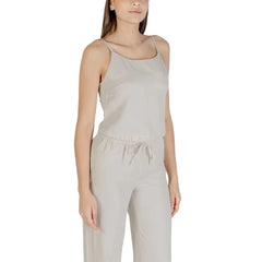 Only Beige Recycled Polyester Top - Tank Tops