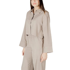 Only Beige Viscose Blouse - Blouses