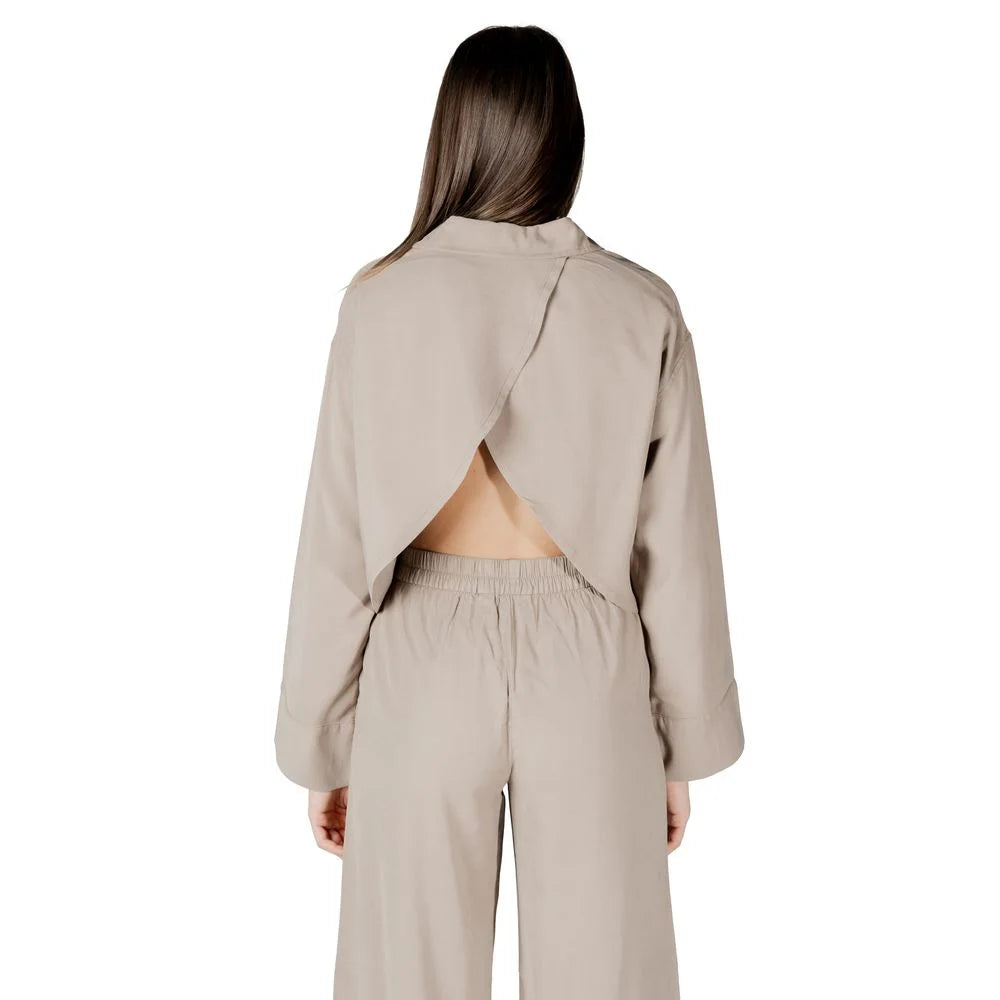 Only Beige Viscose Blouse - Blouses