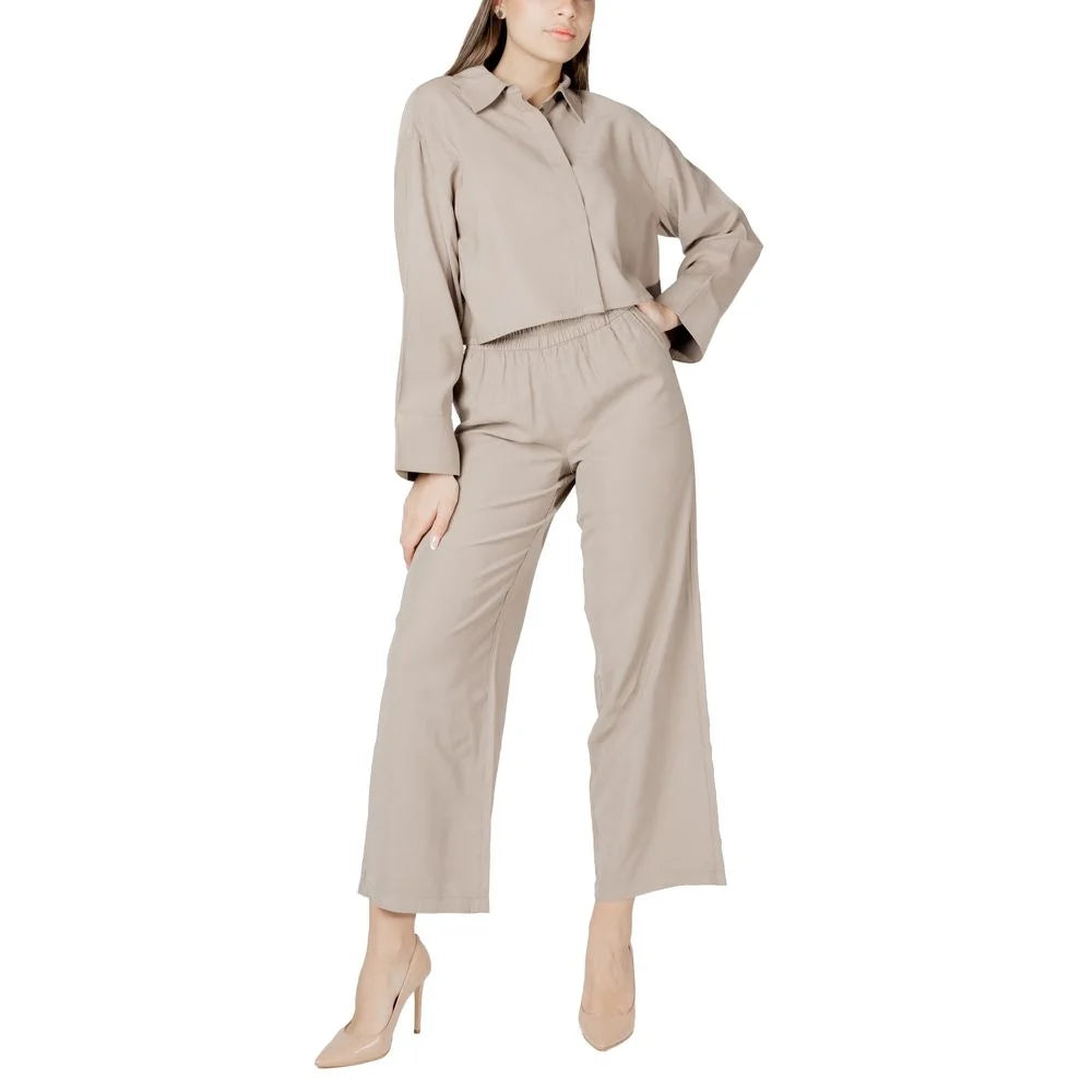 Only Beige Viscose Blouse - Blouses