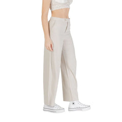 Only Beige Viscose Pant - Trousers