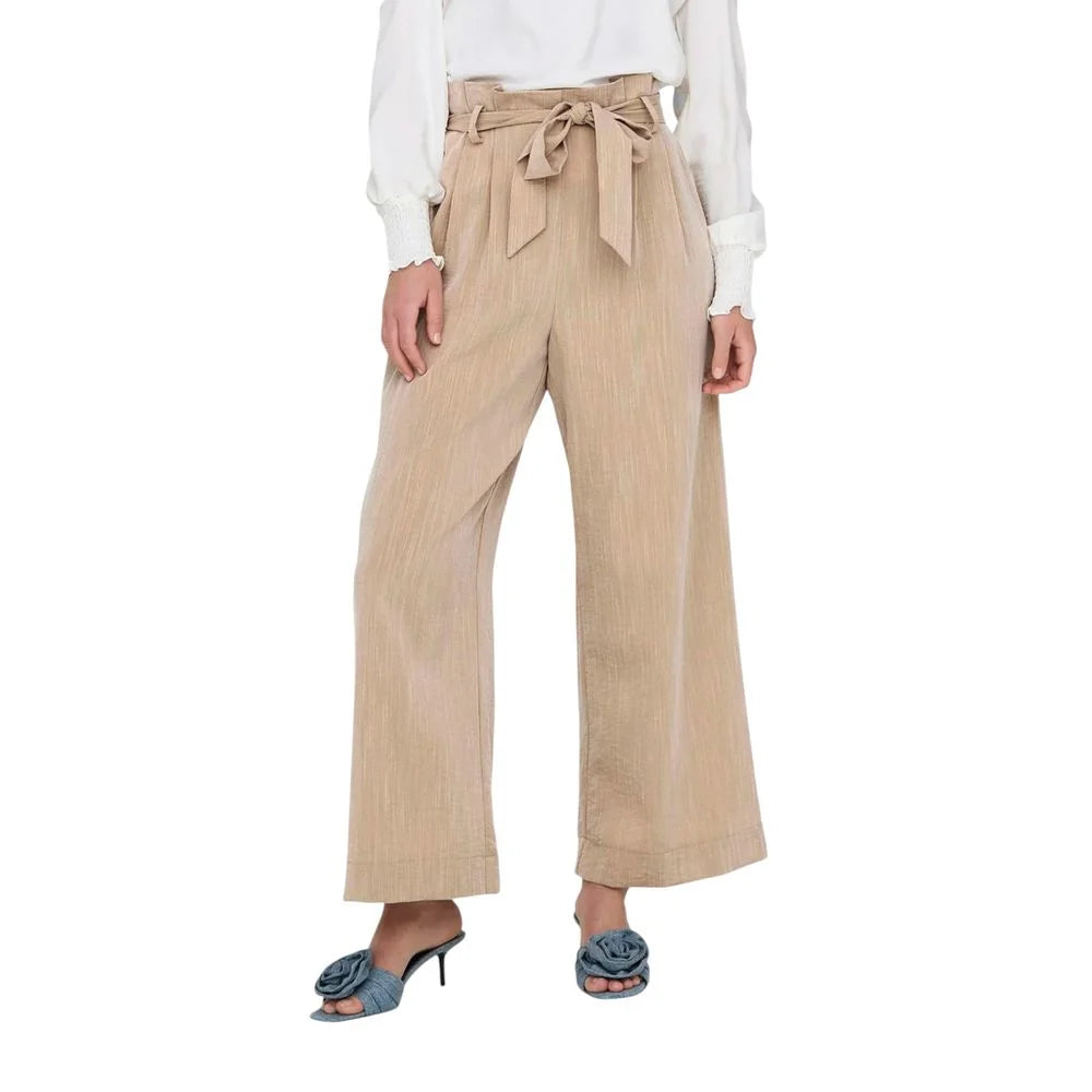 Only Beige Viscose Pant - XL