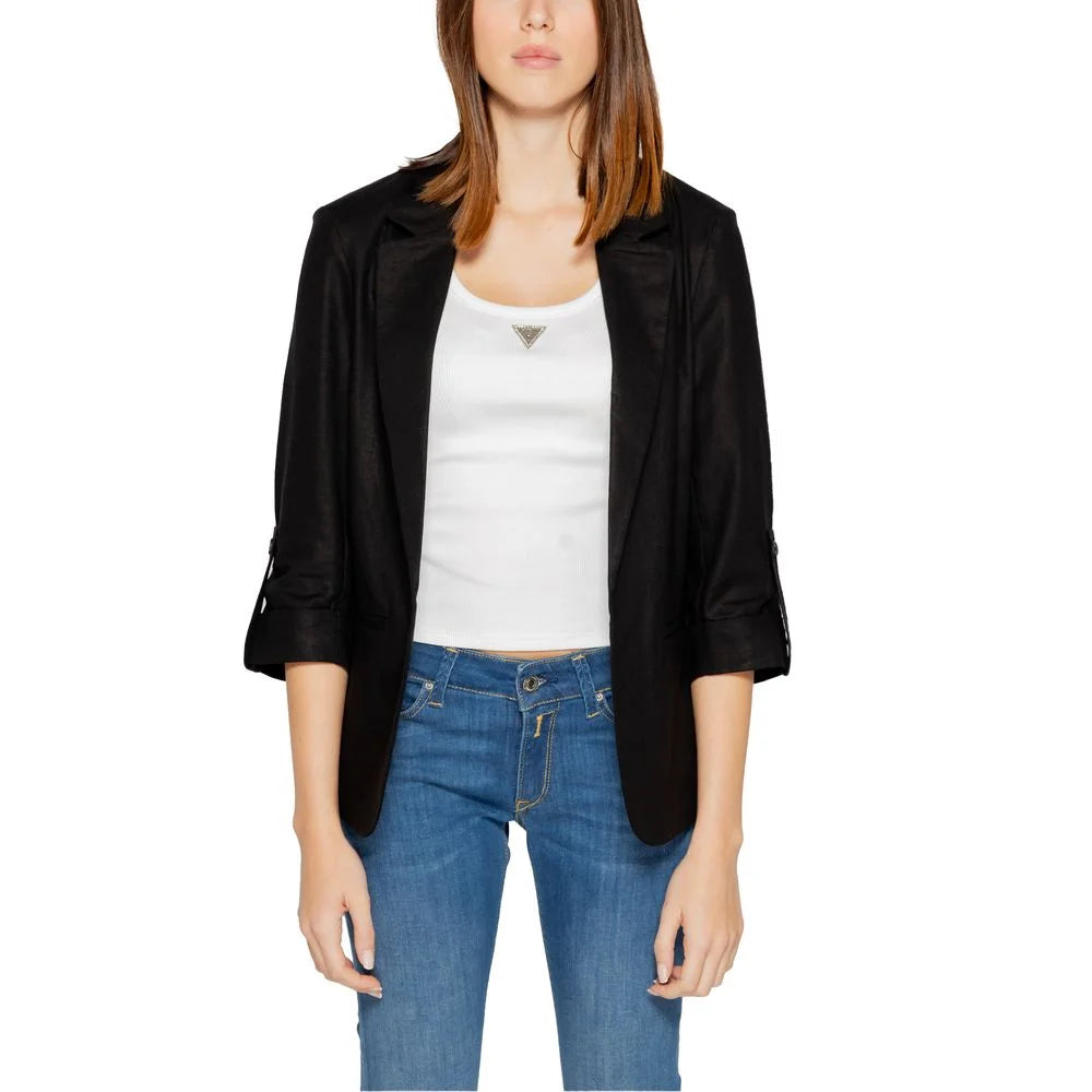 Only Black Linen Blazer - IT38|XS - Coats & Jackets