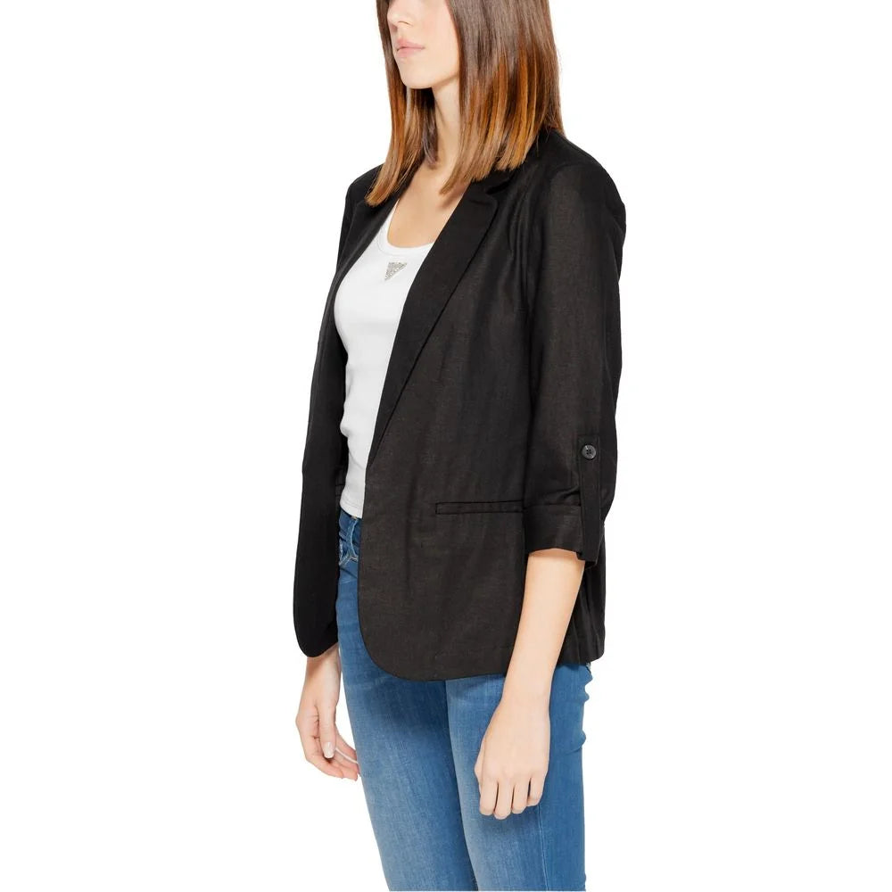 Only Black Linen Blazer - IT38|XS - Coats & Jackets