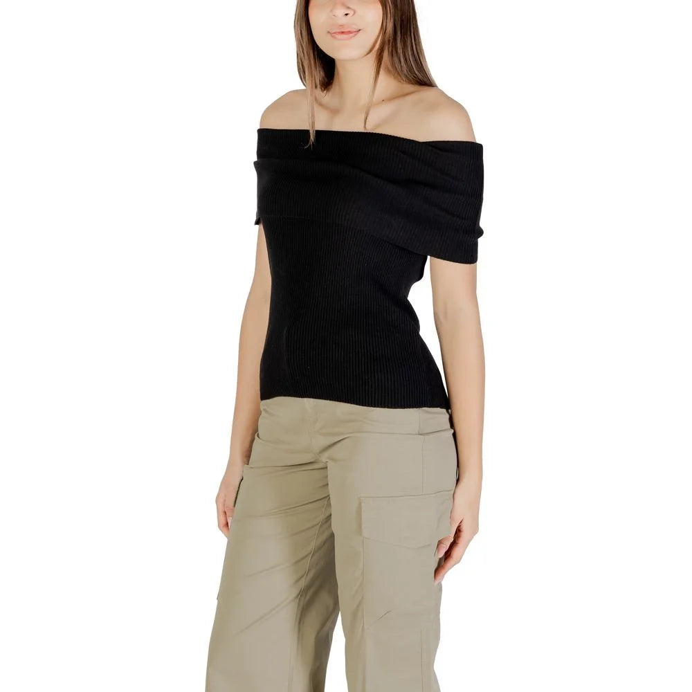 Only Black Polyester Sweater - Blouses