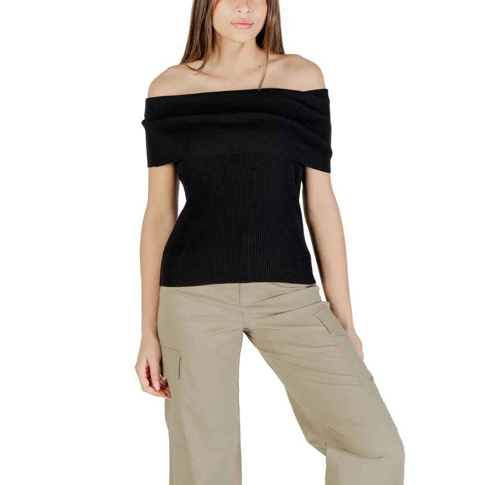 Only Black Polyester Sweater - Blouses