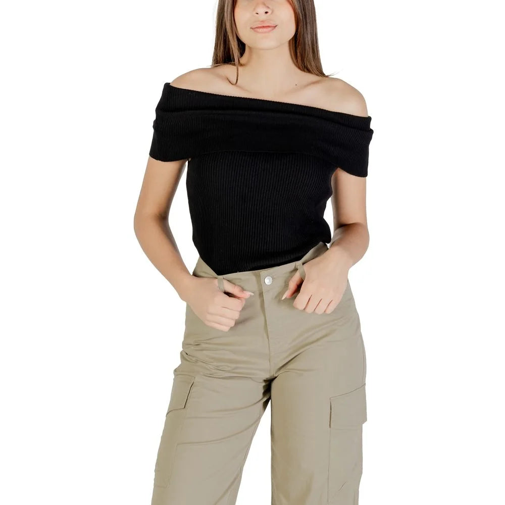 Only Black Polyester Sweater - Blouses
