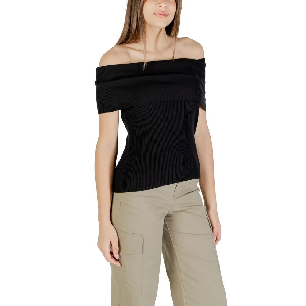 Only Black Polyester Sweater - Blouses