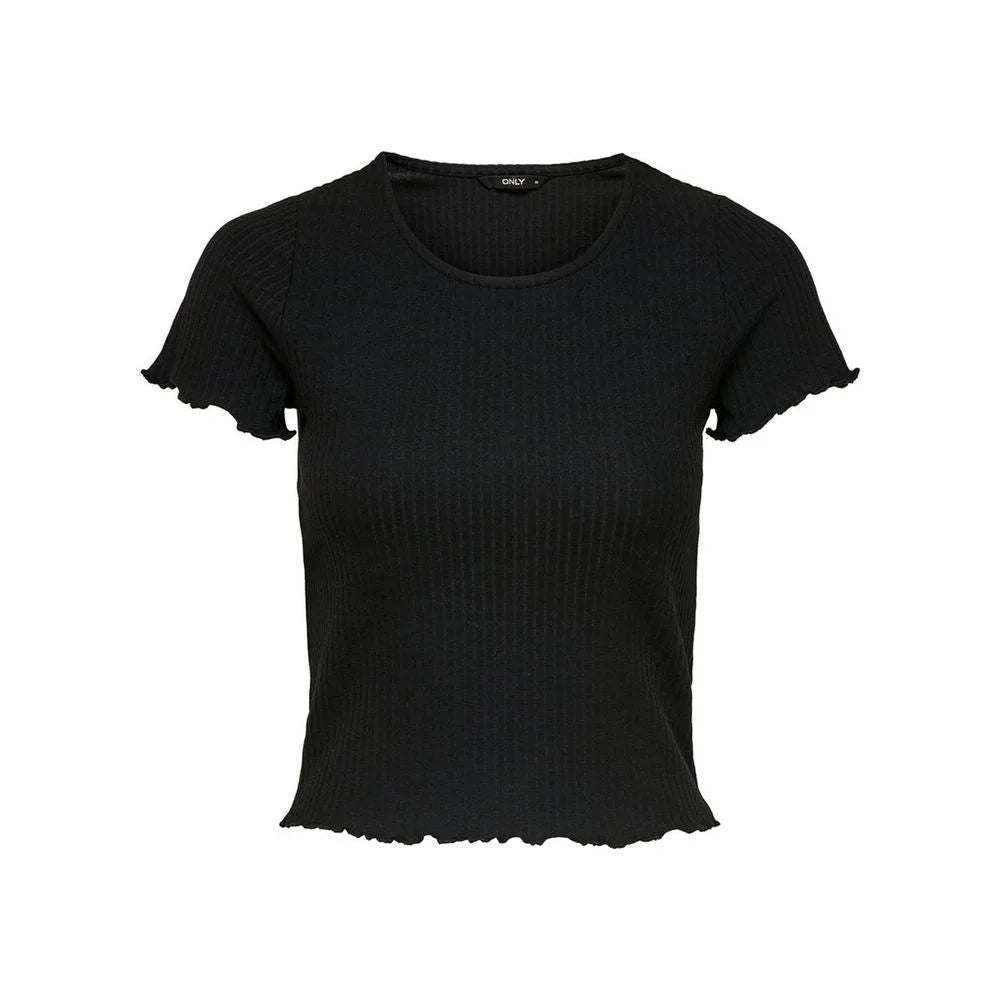Only Black Polyester T-Shirt - T-Shirts