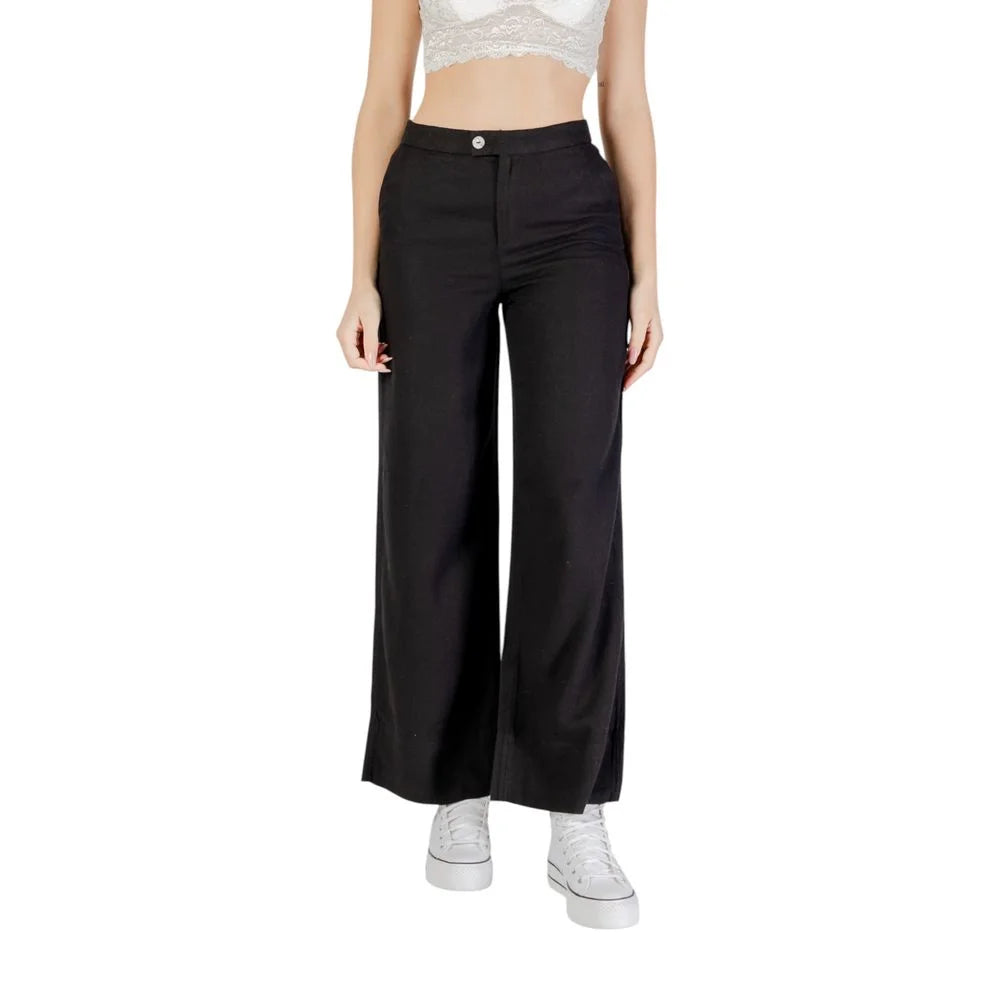 Only Black Viscose Pant - L/32 - Trousers