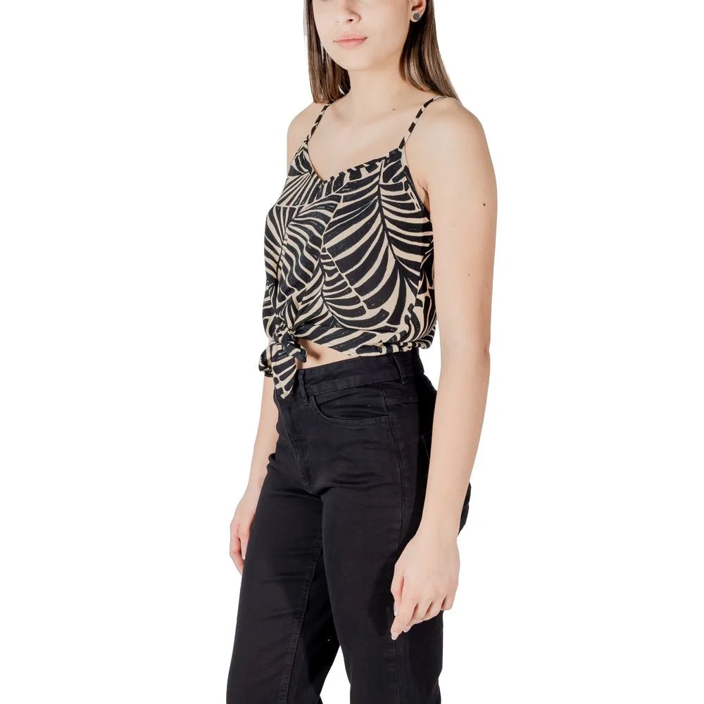 Only Black Viscose Tank Top - IT38|XS - Tank Tops