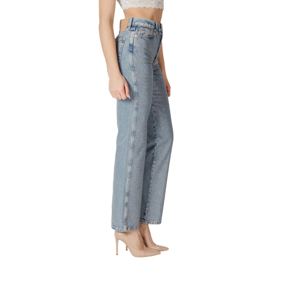 Only Blue Cotton Mom Jean - Jeans
