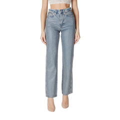 Only Blue Cotton Mom Jean - Jeans