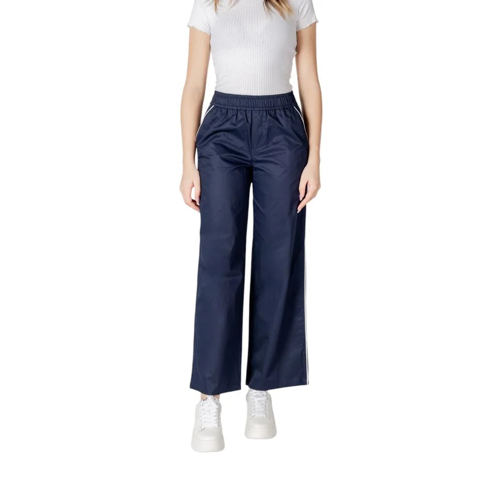 Only Blue Cotton Pant - Trousers