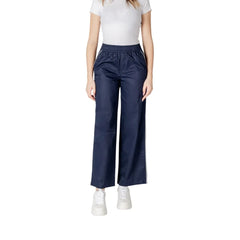 Only Blue Cotton Pant - Trousers