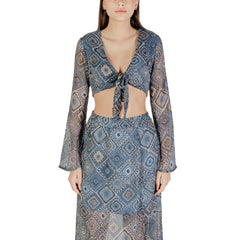 Only Blue Recycled Polyester Top - IT42|M - Blouses