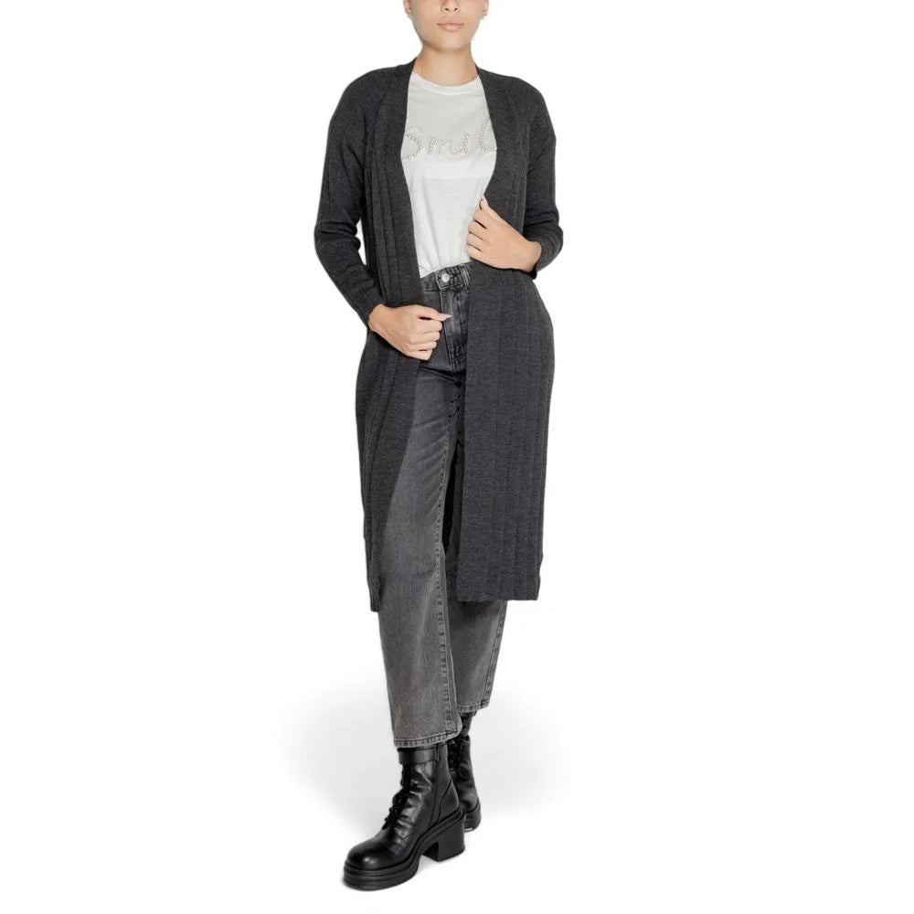 Only Gray Marabou Cardigan - Cardigans